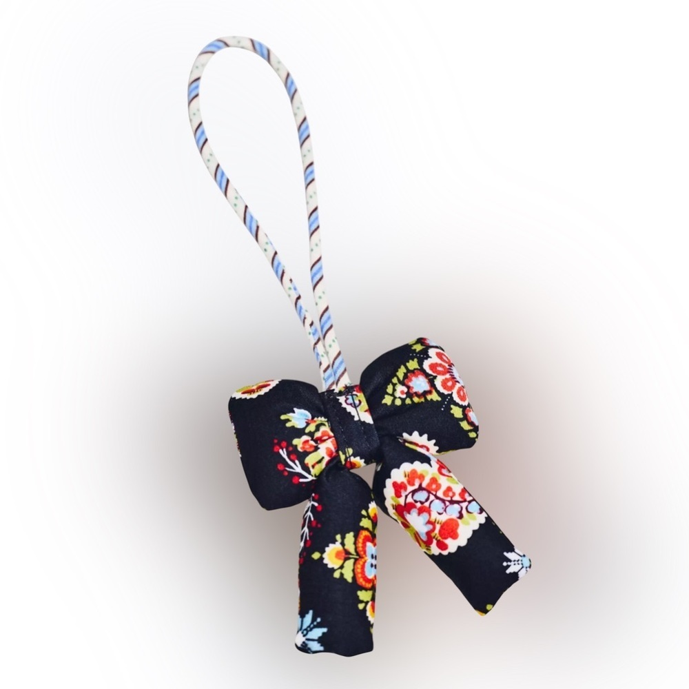 Skinny Hair Scarf Bag Charm Silky Scarves, Set of 5 | Variety of Patterns Colors - Picture 8 of 9